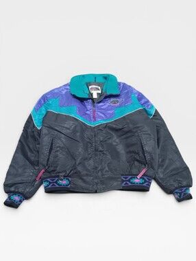 Vintage Arctic Cat Aztec Print Windbreaker Snowmobile Jacket Size L